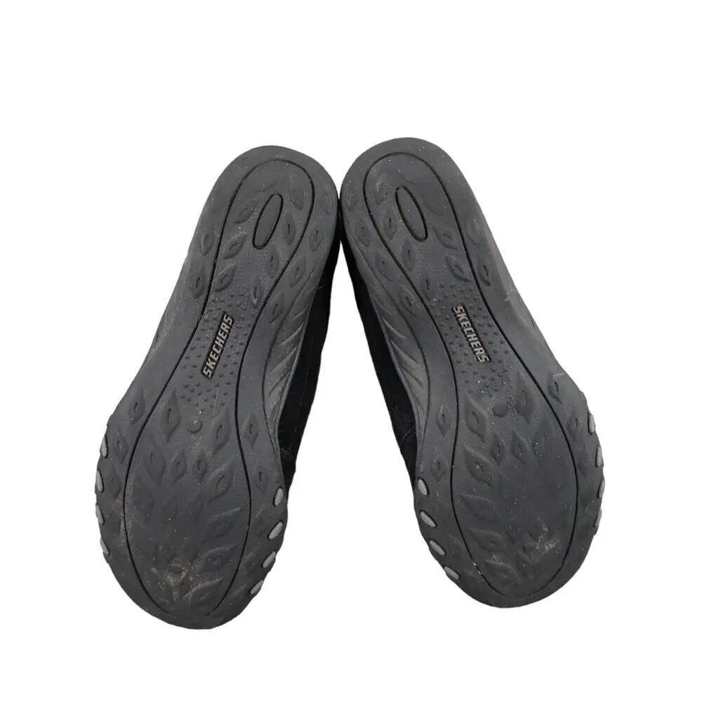 Skechers Shoes Womens 7 Sneaker Lifestyle Comfort Relaxed Fit Breathe Easy Black
